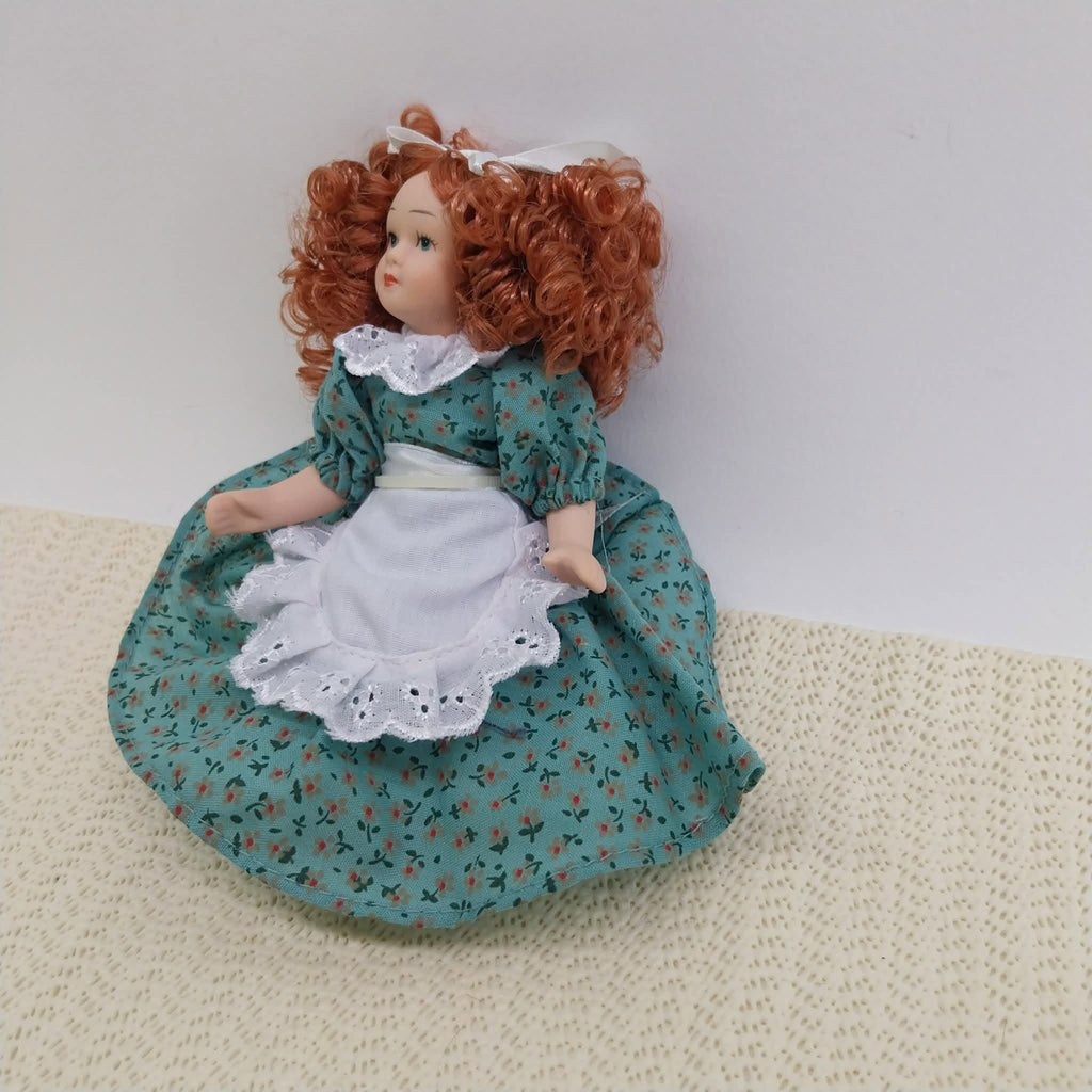 Vintage Italian Ceramic Doll, 15 cm – Collectible Small Figurine