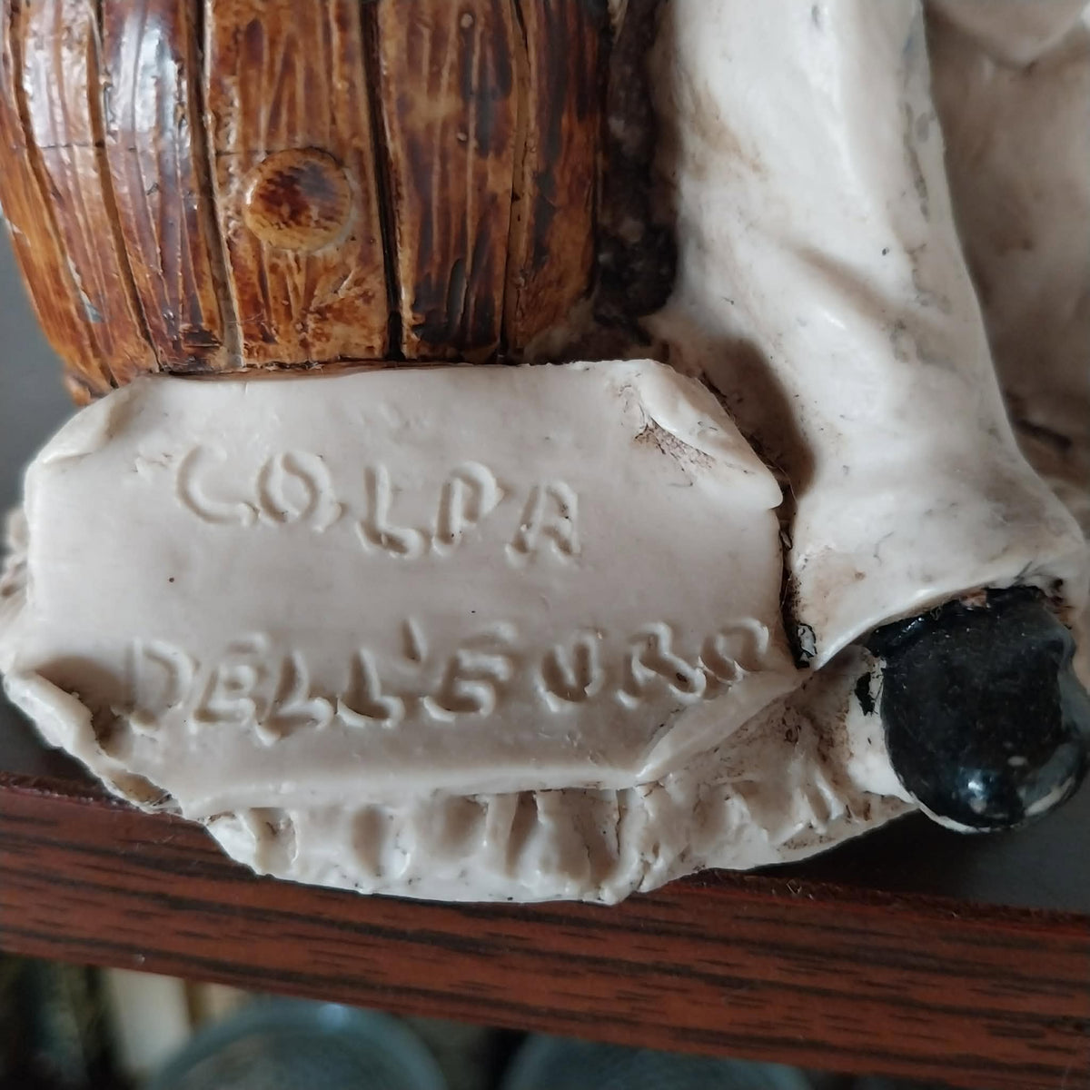Italian Pierrot Resin Figurine “Colpa dell’Euro”