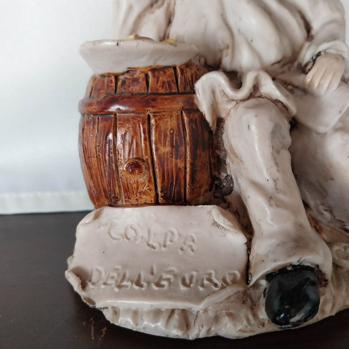 Italian Pierrot Resin Figurine “Colpa dell’Euro”