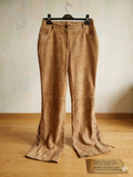 Vintage suede pants with fringe and laces, Western Cowgirl Pants