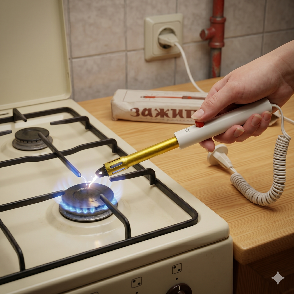 Soviet Vintage Electric Lighter –  Plastic Kitchen Gas Stove Lighter