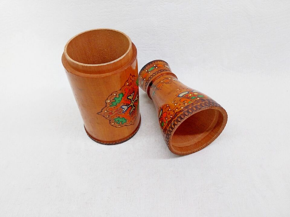 Vintage wooden bottle box, from Bulgaria, 1970s