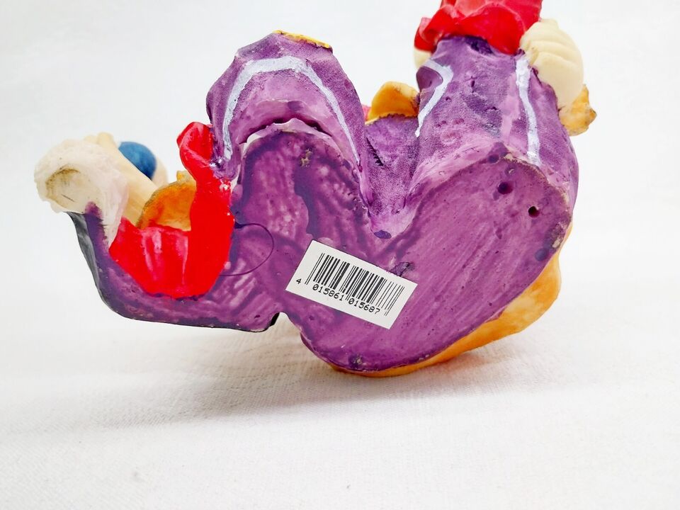 Vintage Resin Clown Figurine — Hand-painted Circus Collectible