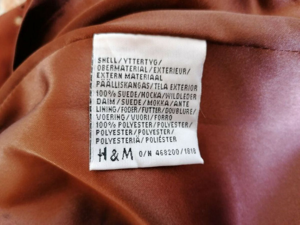 Vintage Real Suede Dress – Brown with Laser-Cut Hem